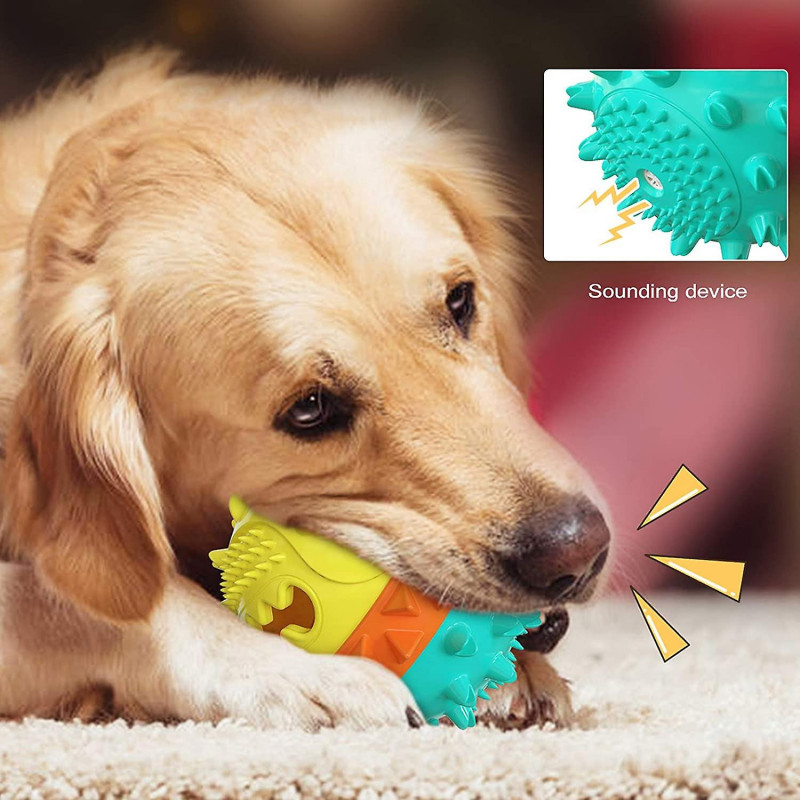 Dog Puzzle Interactive Squeaky Toys Puppy Treats Ball Food Dispenser Iq Training