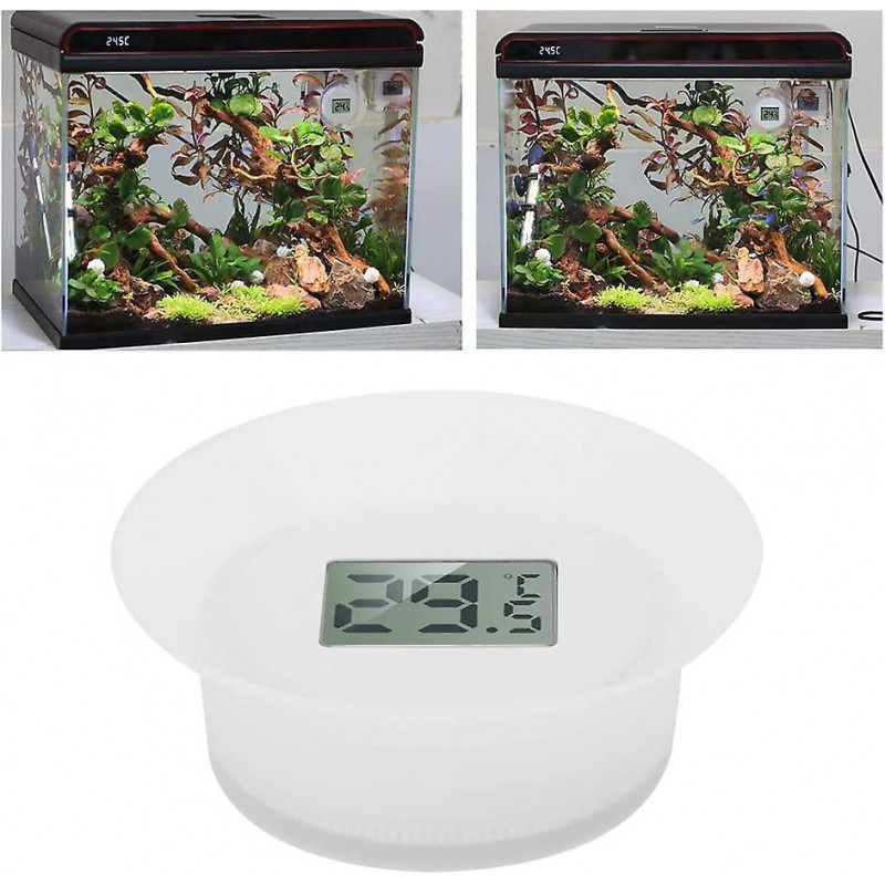 Aquarium Thermometer Waterproof Lcd Digital Temperature Gauge Underwater Temperature Monitor Fish Ta