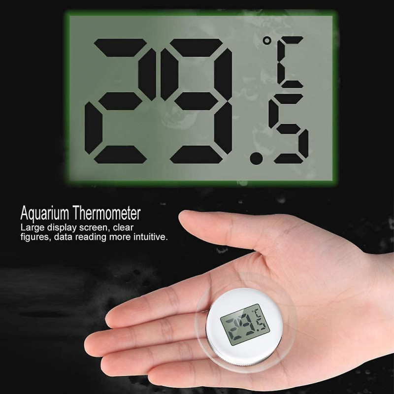 Aquarium Thermometer Waterproof Lcd Digital Temperature Gauge Underwater Temperature Monitor Fish Ta