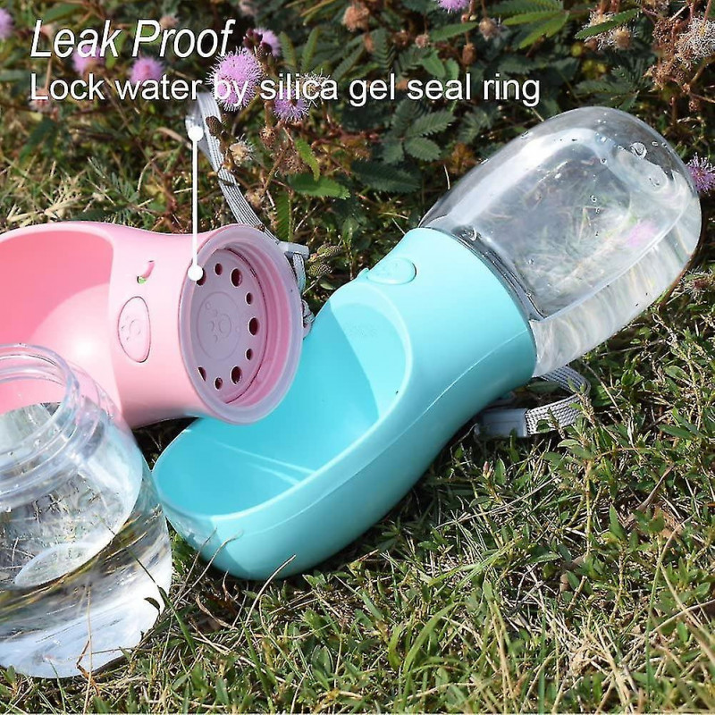 Bouteille d’eau pour chien, bouteille d’eau portable pour animaux de compagnie pour marcher à l’épreuve des fuites Pupp