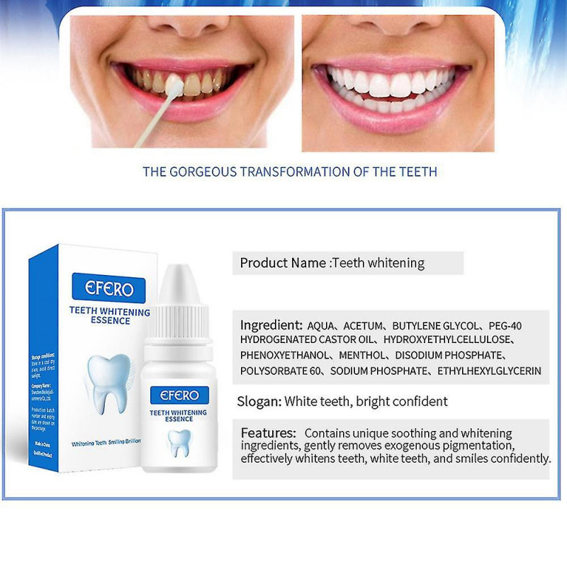 Blanchiment des dents Sérum Gel Hygiène buccale Nettoyage des dents Soins dentaires Dentifrice