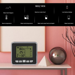 Eau sans fil à ultrasons pour capteur de compteur de niveau de profondeur de liquide de réservoir pour w / [...]