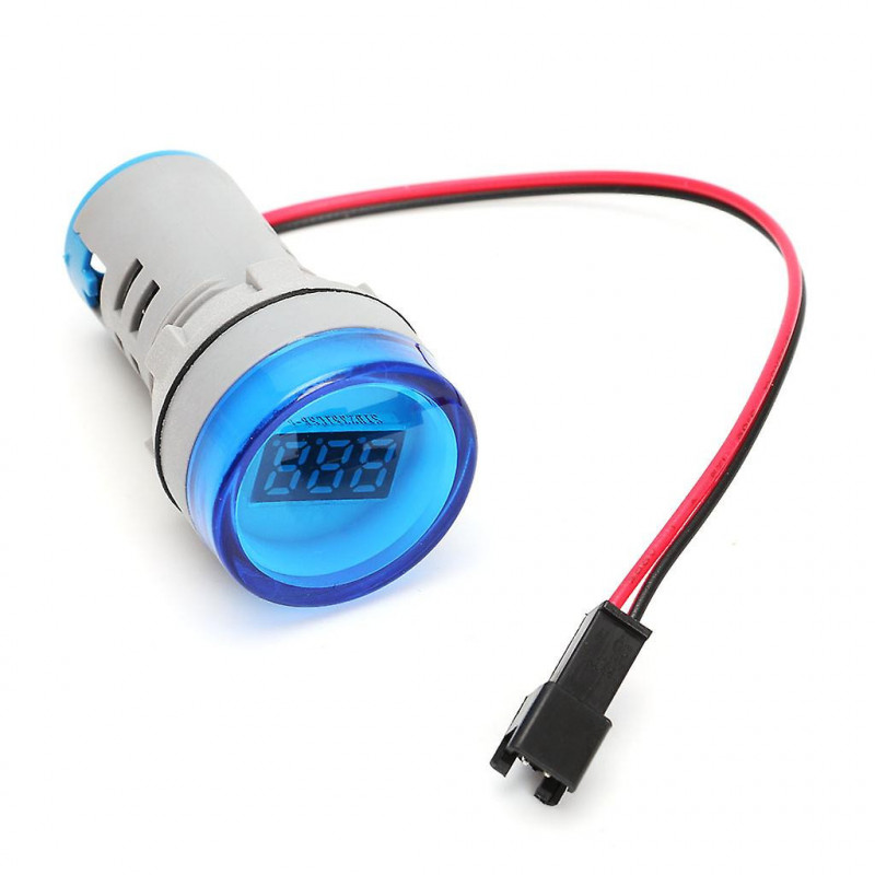 Digital Ammeter 22mm Display Monitor Current Measuring Meter Ac 220v 0-100a