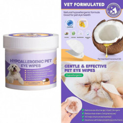 Chat Chien Yeux Nettoyant Tissu Humide Pour Chiens Pet Eye Cleaner Incrusté Et Saleté