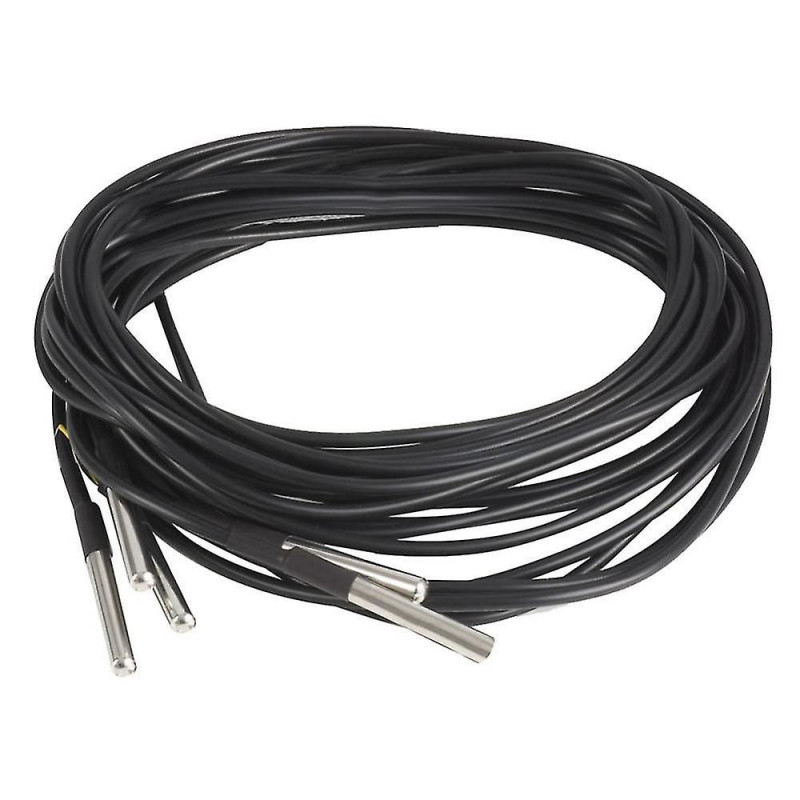 5pcs Waterproof Ds18b20 Temperature Sensor, Digital Temperature Thermal Cable Temperature (-55- +1