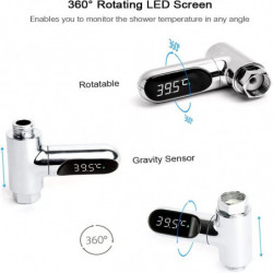 LED Digital Shower Temperature Display 0~100 Baby Bath Water Temperature Celsius/Fahrenheit Display 360 Rotating [...]