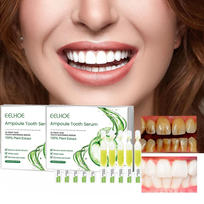 Dentifrice en ampoule pour soins bucco-dentaires, élimination du tartre et de la plaque dentaire et de divers [...]