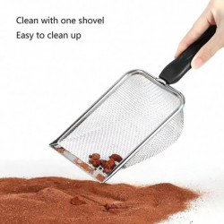 Sand Reptile Scoop Litter Scooper Metal Shovel Cat Sifter Poop Mesh Filtering