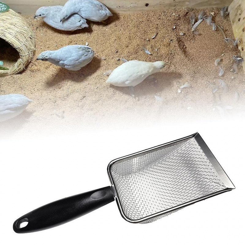 Sand Reptile Scoop Litter Scooper Metal Shovel Cat Sifter Poop Mesh Filtering
