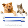 50 Piece Cat Dog Pet Toothbrush Set Double Headed Convenient Dental Finger Brushes For Safe Dog Cat