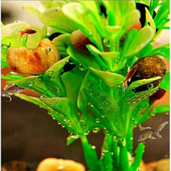 Mini Usb Desktop Aquarium Lcd Display Fish Tank Clock Led Lamp Light Black