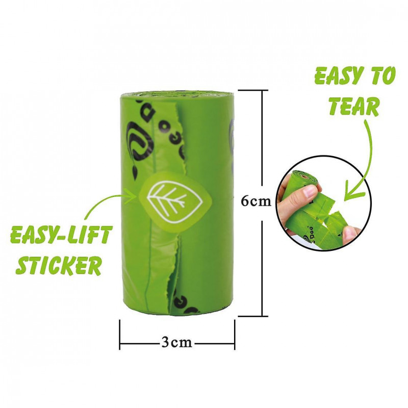 40 Rolls Dog Poop Biodegradable Environmental Protection Trash Bag