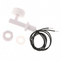 White Pp Fish Tank Liquid Water Level Sensor Right Angle Wired Float Switch