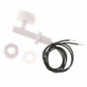 White Pp Fish Tank Liquid Water Level Sensor Right Angle Wired Float Switch
