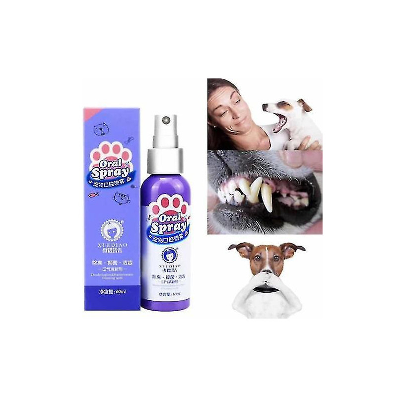 Pet Teeth Cleaning Spray- Pet Breath Freshener Oral Spray