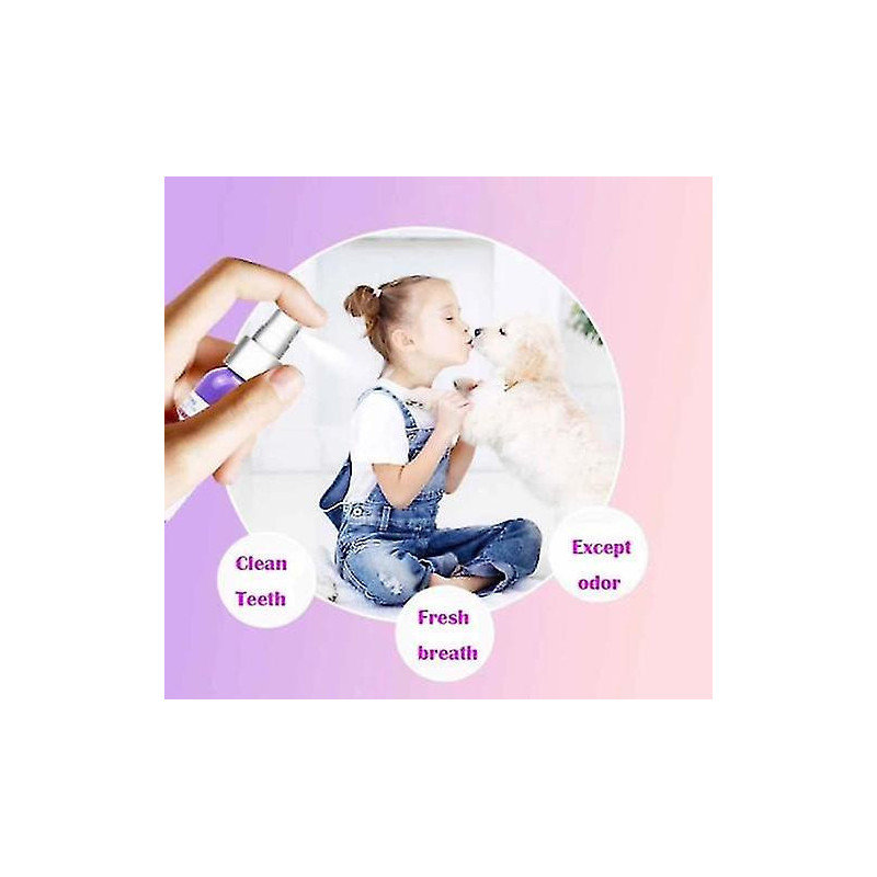 Pet Teeth Cleaning Spray- Pet Breath Freshener Oral Spray