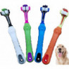 Pack of 3 Three Sided Pet Toothbrush Dog Brush Addition Bad Breath Tartar Teeth Care Dog Cat Cleaning Mouth