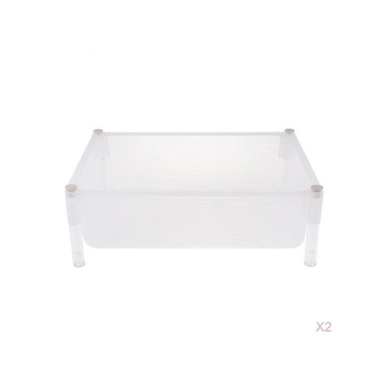 2x Clear Turtle Tank Reptile Habitat For Fish Tank Reptile Turtle Tortoise