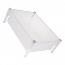 2x Clear Turtle Tank Reptile Habitat For Fish Tank Reptile Turtle Tortoise