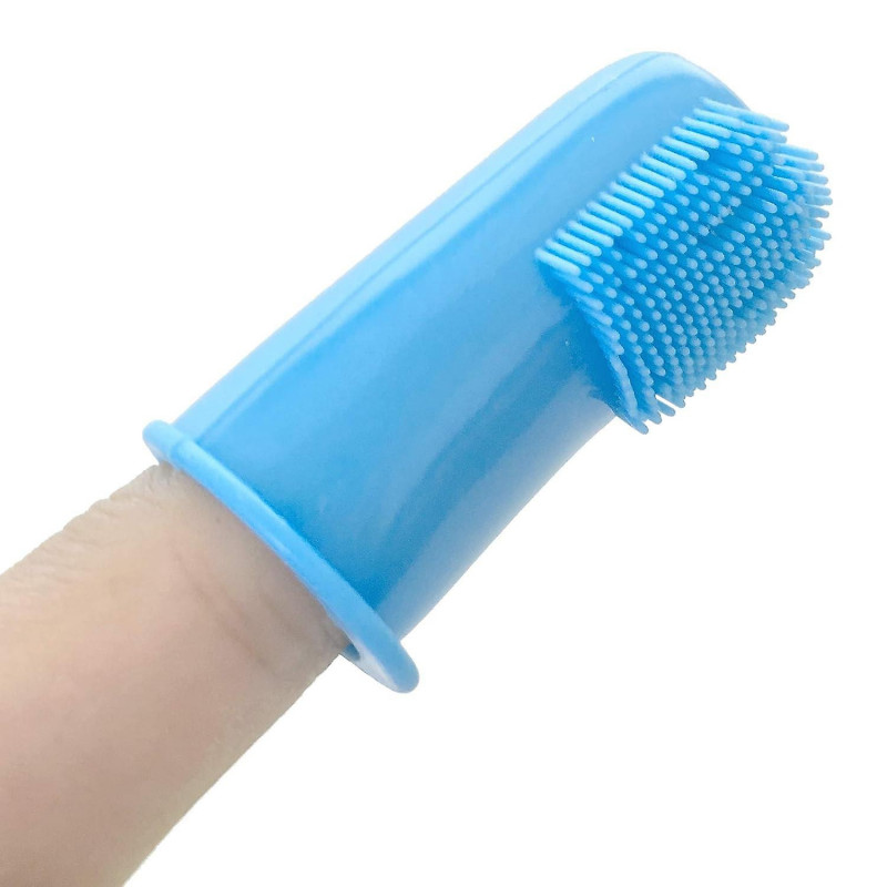 Dog Finger Toothbrush Set of 6 - Dental Brush for Large to Small Dogs, Cats, and Most Pets