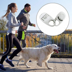 Podomètre Marche 3d Compteur d’étapes simples Marcher 3d avec clip blanc Podomètre à mémoire de 7 jours Smart Ban