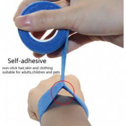 Bandage adhésif Bandage élastique Bleu 2.5cm X 4.5m 12 Rouleaux Cheville Tissu Non tissé Bandage adhésif Bandage élastique Bleu 2.5cm X 4.5m 12 Rouleaux Cheville Tissu Non tissé
