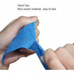 Bandage adhésif Bandage élastique Bleu 2.5cm X 4.5m 12 Rouleaux Cheville Tissu Non tissé Bandage adhésif Bandage élastique Bleu 2.5cm X 4.5m 12 Rouleaux Cheville Tissu Non tissé