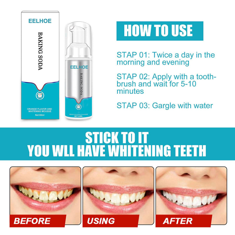 Teeth Cleaning Foaming Toothpaste Deeply Cleaning Stain Removal Oral Care Tool