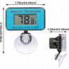 3pcs Blue Aquarium Thermometer With Suction Cup, Waterproof Lcd Digital Thermometer Fish