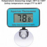 3pcs Blue Aquarium Thermometer With Suction Cup, Waterproof Lcd Digital Thermometer Fish
