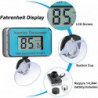 3pcs Blue Aquarium Thermometer With Suction Cup, Waterproof Lcd Digital Thermometer Fish