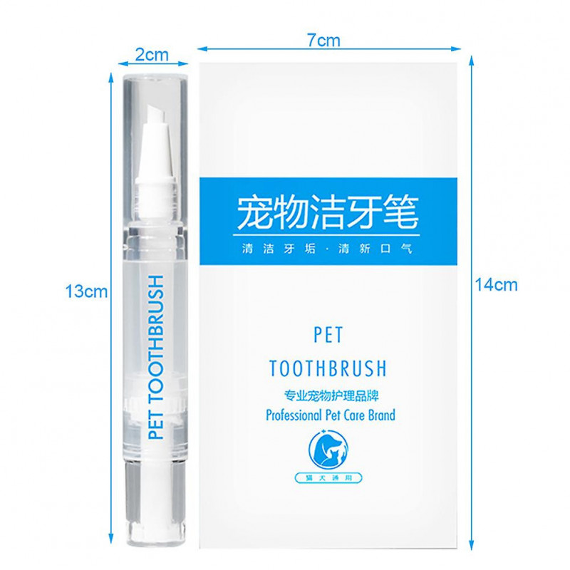 Pet Toothbrush Pen Painless Pet Dog/Cat Teeth Cleaning Pen for Dog Cat
