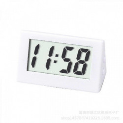 Car Dashboard Clock - Mini Electronic Digital for Auto, Truck, and Vehicle Self-adhesive Bracket Included White