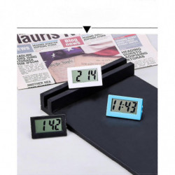 Car Dashboard Clock - Mini Electronic Digital for Auto, Truck, and Vehicle Self-adhesive Bracket Included White