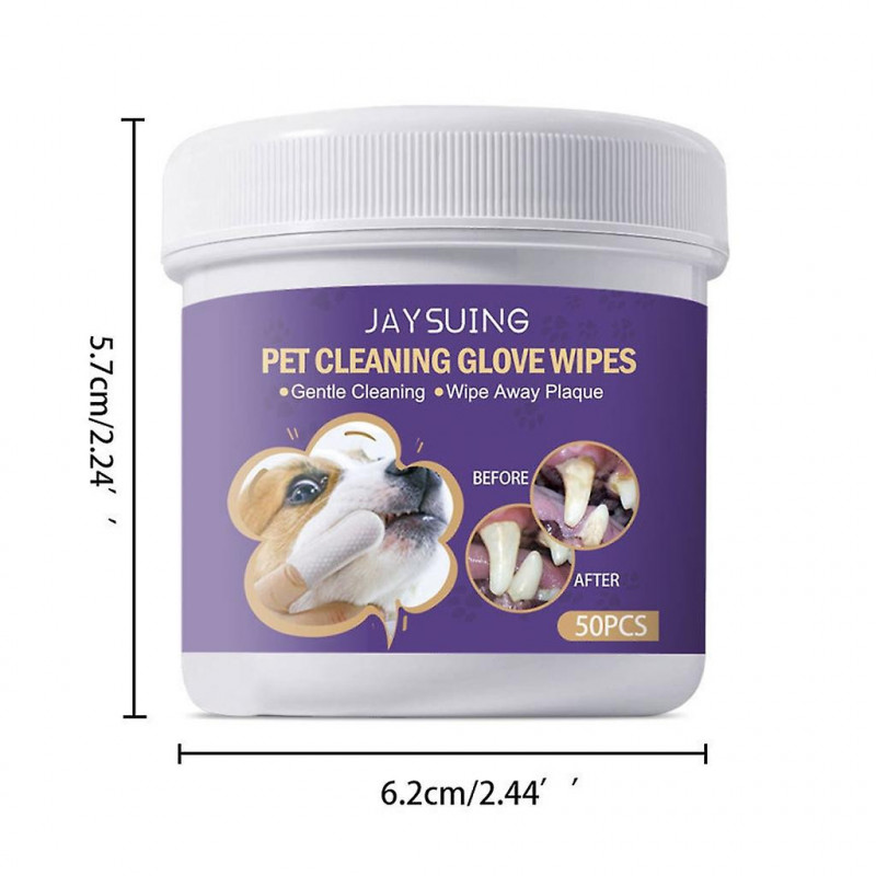 Lingettes dentaires pour les dents des chats pour chiens Prévention des plaques Tartre Mauvaise haleine