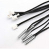 Waterproof 3950 Thermistor Temperature Sensor Probe, 0.5m Cable, Temperature Detector, Pack Of 5