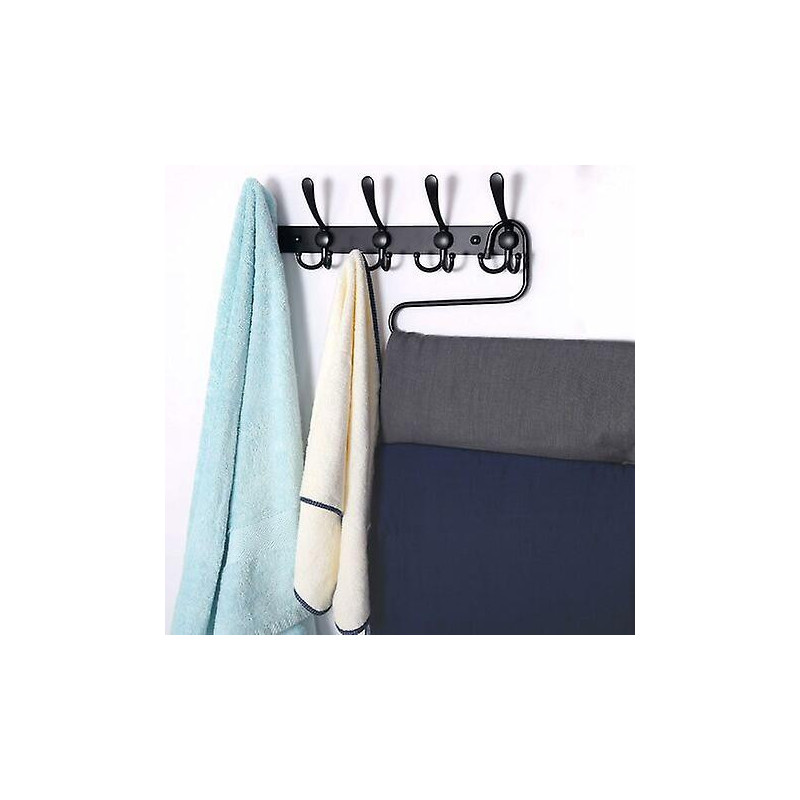 Porte Manteau Mural, Patere Murale - Acier Inoxydable Ultrasolide, 5 Crochets Triples, Portemanteau Pour les [...]