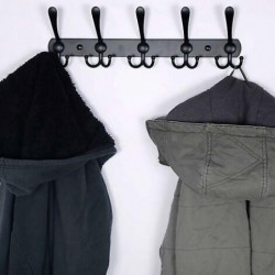 Porte Manteau Mural, Patere Murale - Acier Inoxydable Ultrasolide, 5 Crochets Triples, Portemanteau Pour les [...]