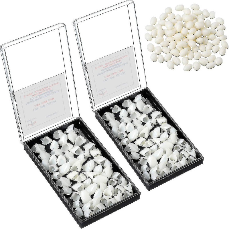 100 Piece Dental Temporary Crowns Front Teeth Back Replacement Kit