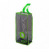 Hanging Folding Mesh Garbage Bag Organizer Trash Bags Holder Recycling Containers Storage for Kitchen - Size S(Green)