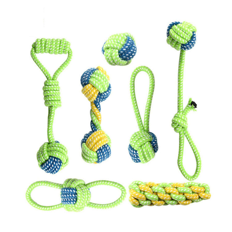 13 pcs Dog Toys Rope Traditional Christmas Elements Dog Toothbrush Clean Teeth