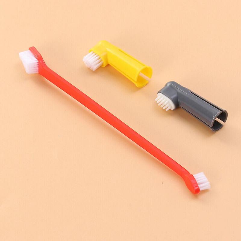 3pc Toothbrush Portative Nontoxic Finger Brushes Toothbrush For Cleaning