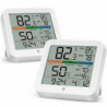 2 Pack Digital Indoor C Calibrat Back , Temperature Gau
