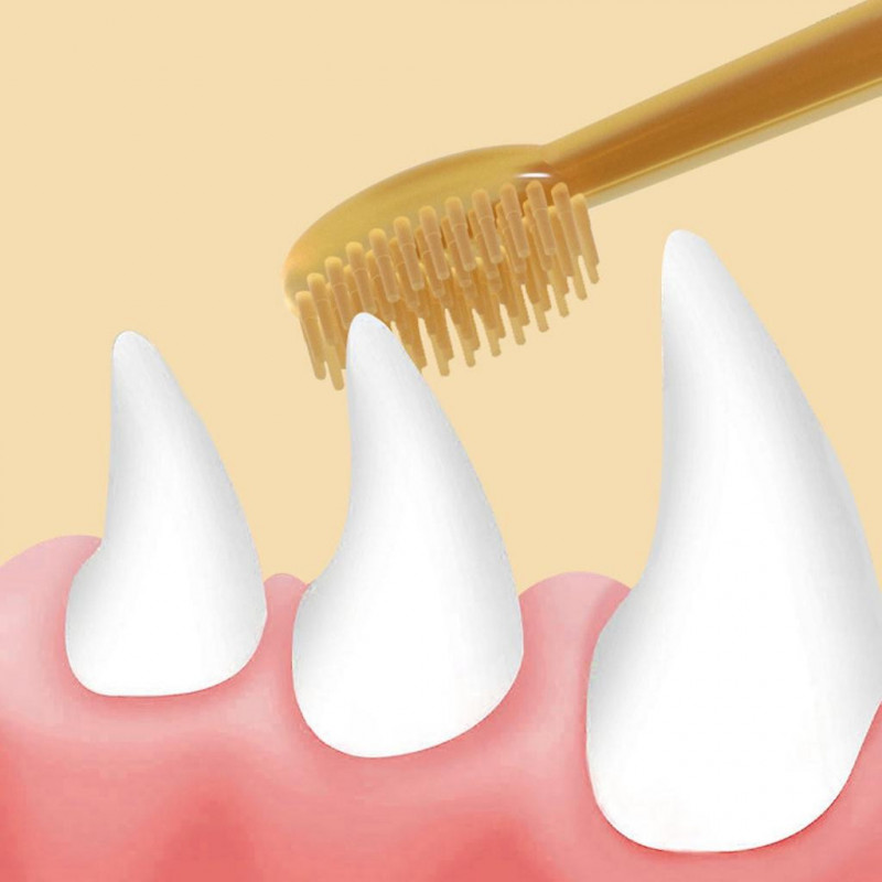 Culasse Brosse à dents pour animaux de compagnie Chiens et chats Soins dentaires Brosse à dents à 360 degrés