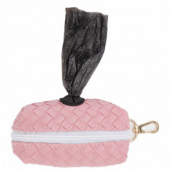 Large Capacity Dog Poop Bag Dispenser with Zipper, Matte Finish - Sakura Pink Large Capacity Dog Poop Bag Dispenser with Zipper, Matte Finish - Sakura Pink