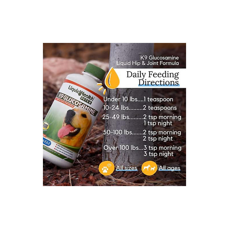 Liquidhealth k9 liquid glucosamine for dogs 32 oz