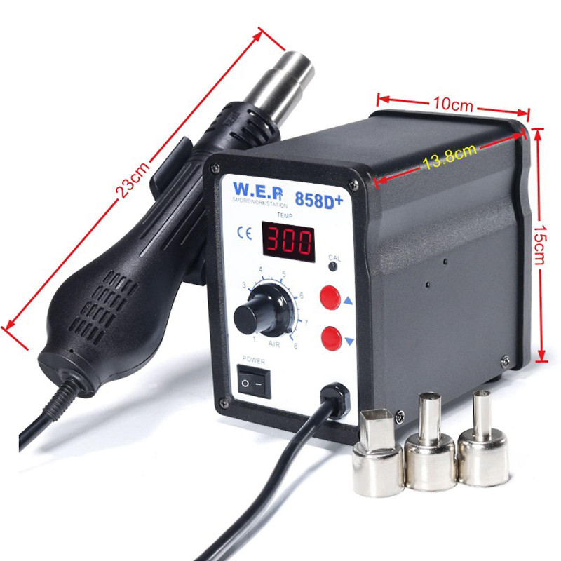 Station de soudure 700W Station de retouche de fer à souder à air chaud SMD