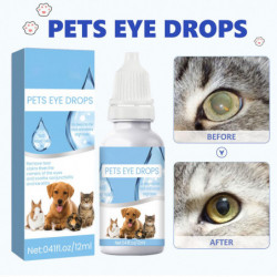 Gouttes ophtalmiques pour animaux de compagnie pour chiens, chats et animaux de compagnie, gouttes oculaires [...]