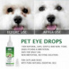 Gouttes oculaires pour chiens pour le lavage oculaire pour animaux de compagnie, soulager les yeux roses, [...]