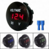Led Digital Display Voltmeter Panel Dc12v Waterproof Digital Round Pan